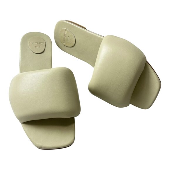The Bali Tailor Leather Handmade Puffer Slides - Picture 1 of 10